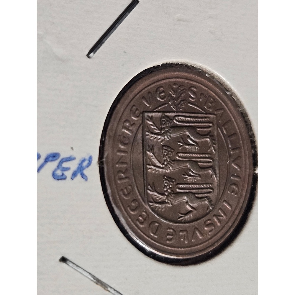 Guernsey 1 New Penny 1971 Bronze Coin Gannet Bird Bailiwick Good Condition